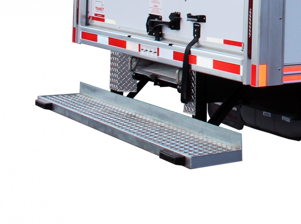 Galvanized grip strut 12'' step bumper  Transit